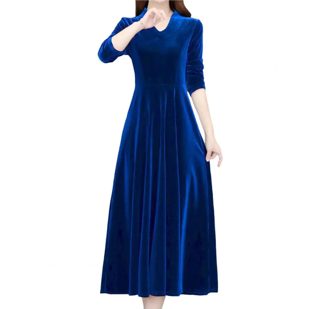 Velvet Vintage - Maxi Evening Dress