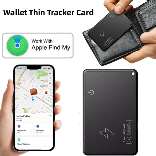 Ultra-Slim Wireless Charging Tracker | Apple Find My Locator for Wallets, Bags & Travel Essentials