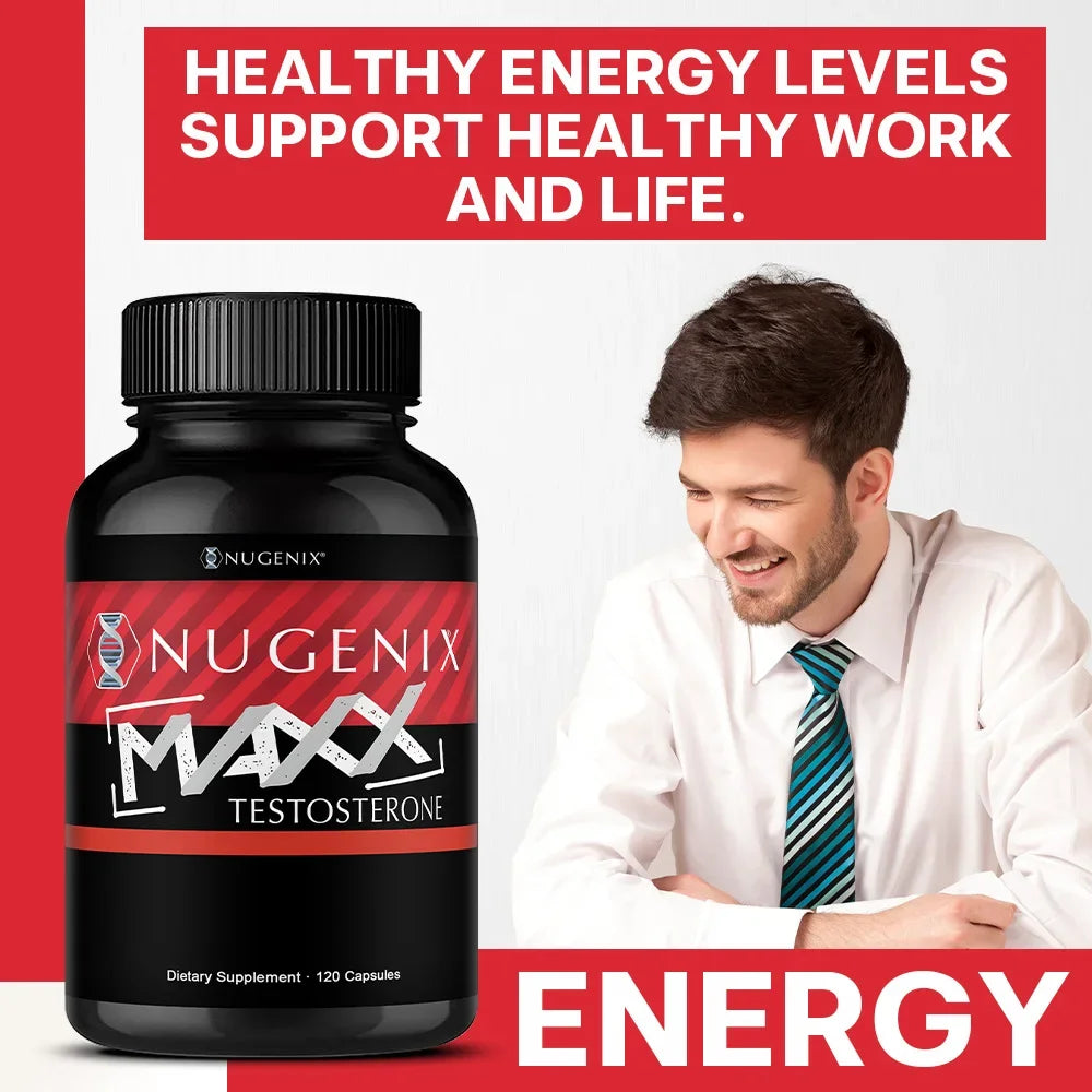 Nugenix Maxx Men’s Vitality Support – Premium Energy & Performance Supplement Testosterone