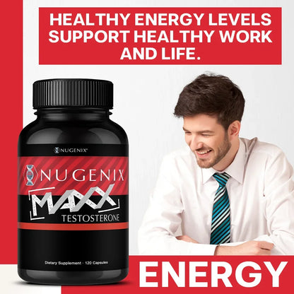Nugenix Maxx Men’s Vitality Support – Premium Energy & Performance Supplement Testosterone