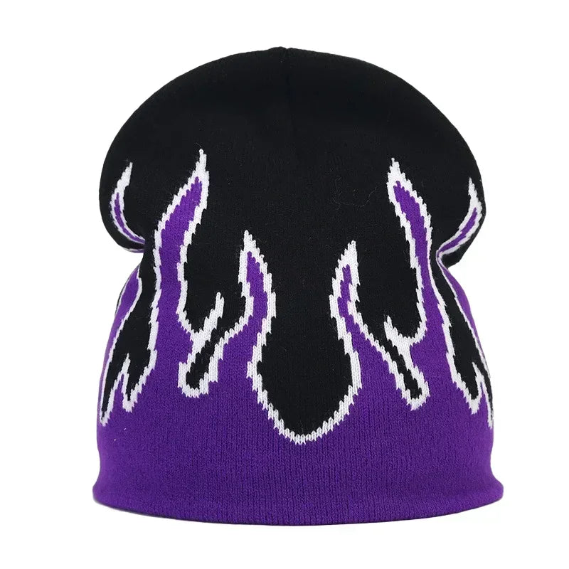 Graphic Knit Beanie for Adults – Warm Winter Streetwear with Bold Letter & Icon Designs
