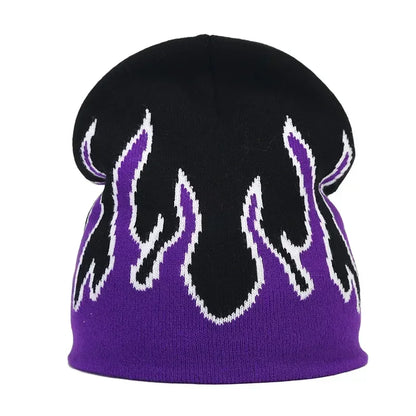 Graphic Knit Beanie for Adults – Warm Winter Streetwear with Bold Letter & Icon Designs