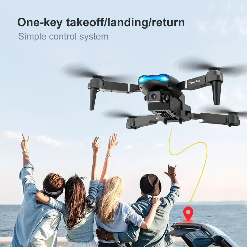 4K Foldable Drone – Dual Camera WiFi FPV Quadcopter with Altitude Hold, Optical Flow & One-Key Return