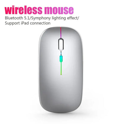 RGB Wireless Rechargeable Gaming Mouse – Bluetooth Connection, 3600 DPI Precision