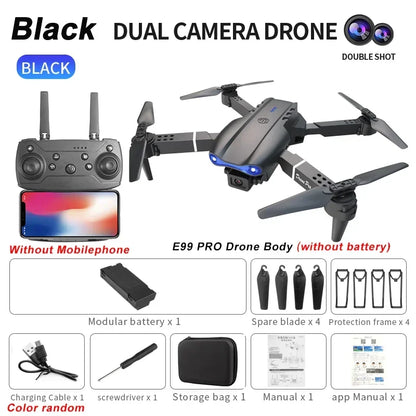 4K Foldable Drone – Dual Camera WiFi FPV Quadcopter with Altitude Hold, Optical Flow & One-Key Return