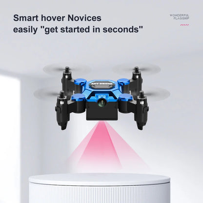 Smart Hover Mini Drone – Beginner-Friendly Auto-Stabilizing Quad with One-Key Start