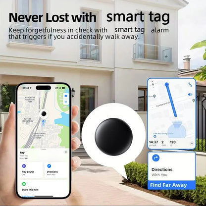 Smart GPS/Bluetooth Anti-Loss Tracker – Magnetic Car Locator Tag Compatible with Apple Find My App