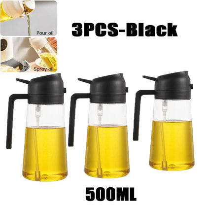 Premium 200–500ml Oil Spray Bottle for Cooking, BBQ & Baking – Fine Mist Olive Oil Sprayer