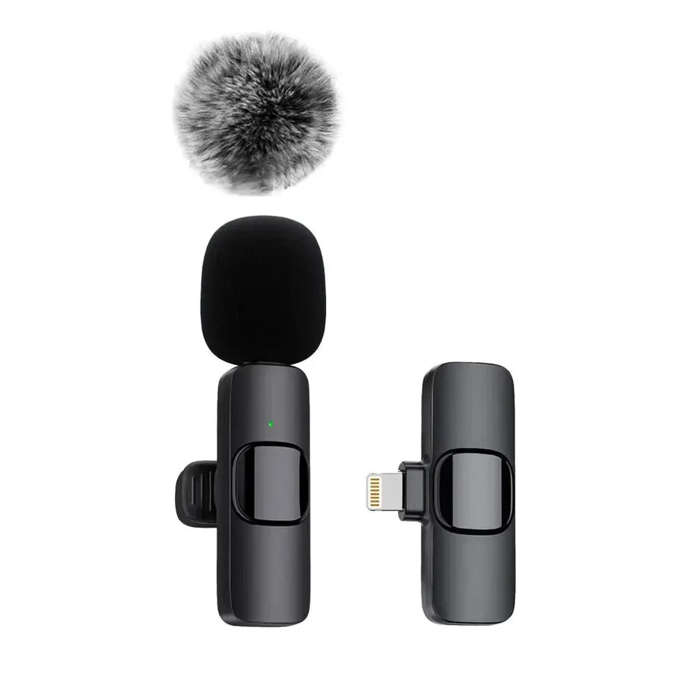 Wireless Mic for iPhone & Android – Noise-Reduction Clip-On Microphone for Streaming & Mobile Video