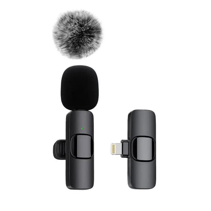 Wireless Mic for iPhone & Android – Noise-Reduction Clip-On Microphone for Streaming & Mobile Video