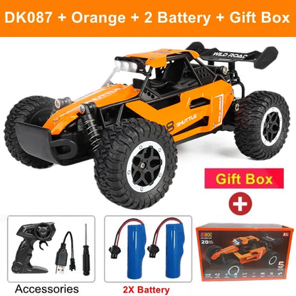 1:16 Scale Off-Road RC Racing Truck – 20 MPH LED Drift Car with 2.4G Remote