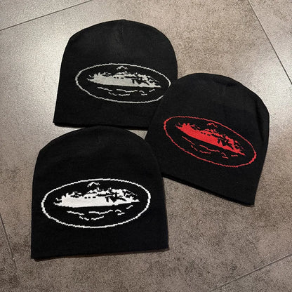 Cruise Logo Knit Beanie – Warm Streetwear Hat for Unisex Hip-Hop Skullcap