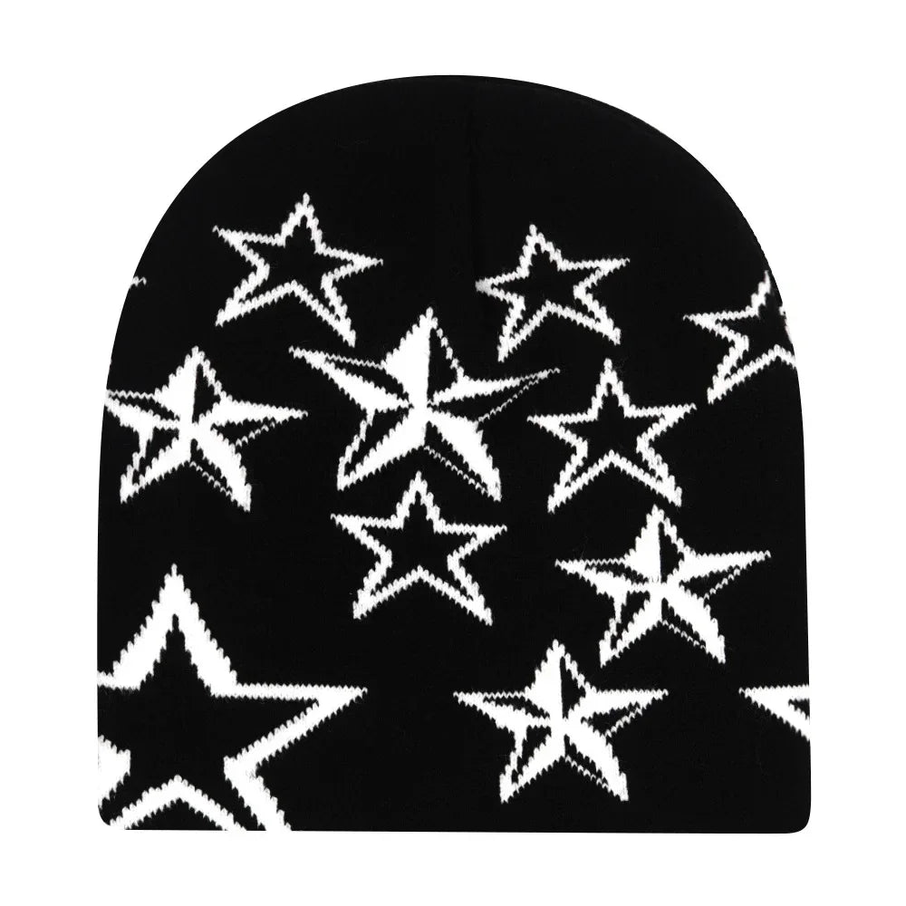 Graphic Knit Beanie for Adults – Warm Winter Streetwear with Bold Letter & Icon Designs