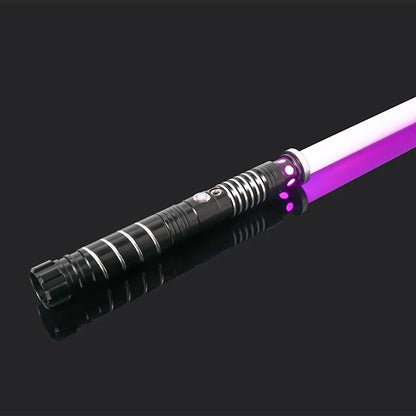 RGB Metal Dueling Lightsaber – Smooth Swing LED Sword with 16 Colors & 16 Sound FX