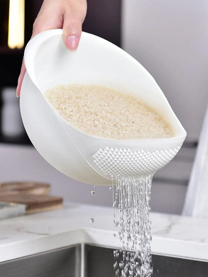 Premium Rice Sieve Drain Basket – Multi-Purpose Strainer Bowl for Washing Rice, Vegetables & Fruits