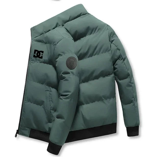 Men’s Insulated Winter Puffer Jacket – Ultra-Warm Fleece Interior & Windproof