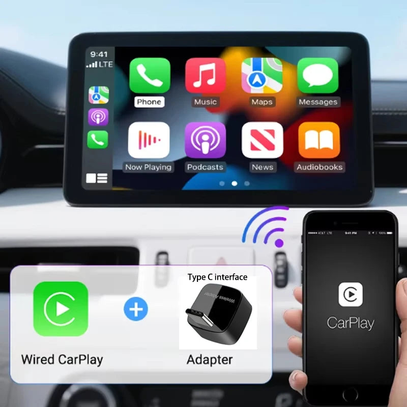 Ultra Mini Wireless CarPlay Adapter – Wireless Android Auto Dongle