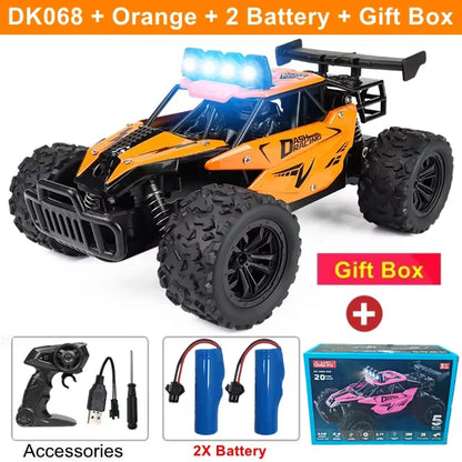 1:16 Scale Off-Road RC Racing Truck – 20 MPH LED Drift Car with 2.4G Remote