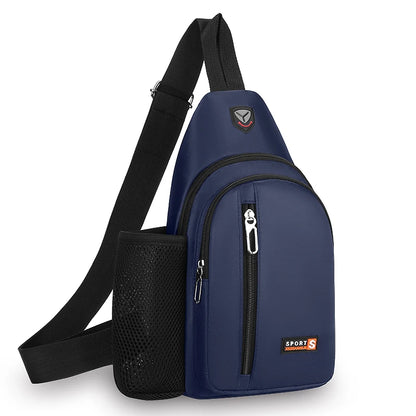 Crossbody Chest Bag With Bottle Holder – Lightweight Travel Sling Pack for Men & Women