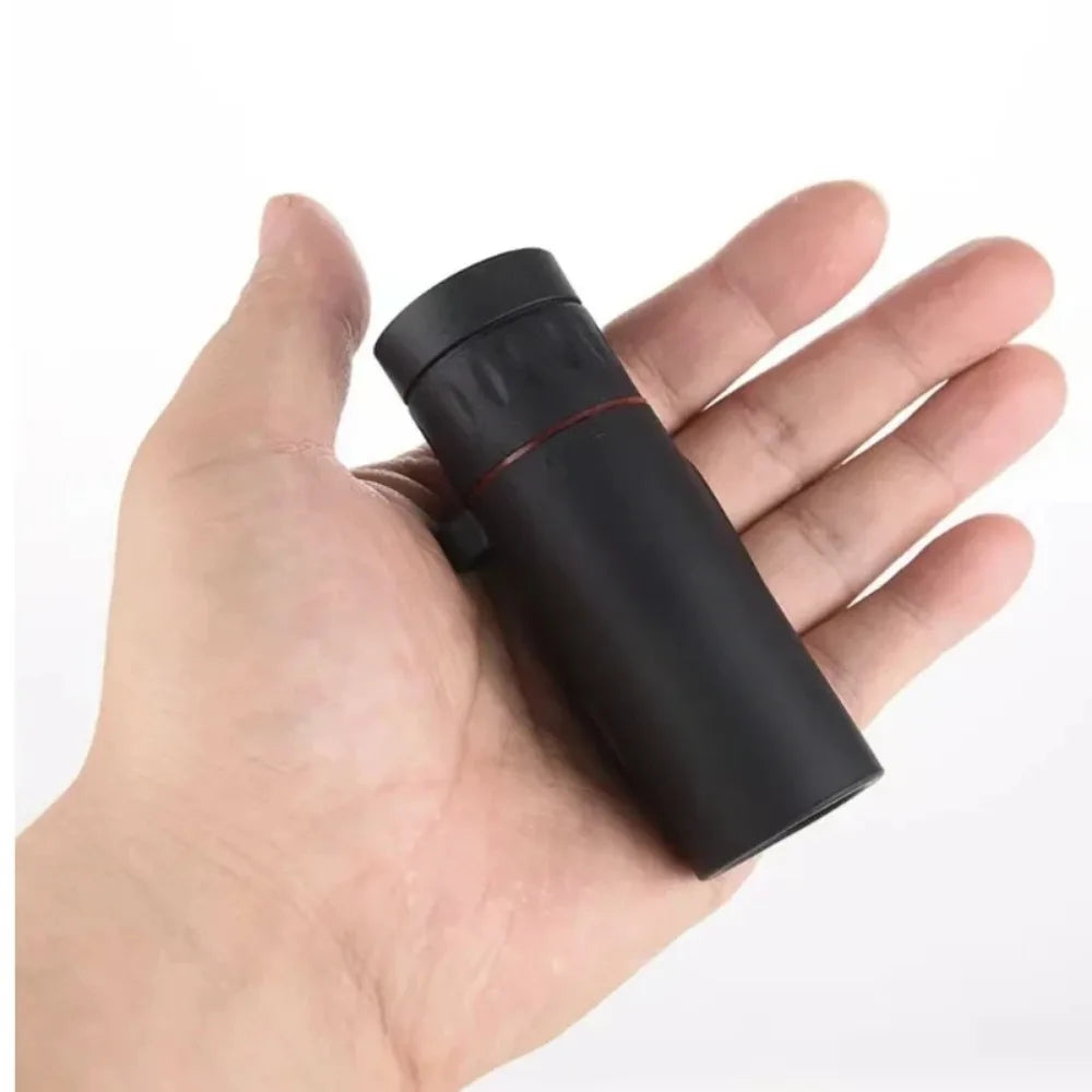 HD 2000×25 Mini Monocular Telescope with Phone Holder – Portable Scope for Hiking, Hunting & Birdwatching