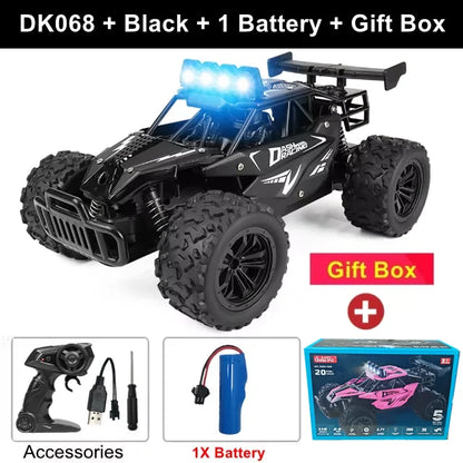 1:16 Scale Off-Road RC Racing Truck – 20 MPH LED Drift Car with 2.4G Remote