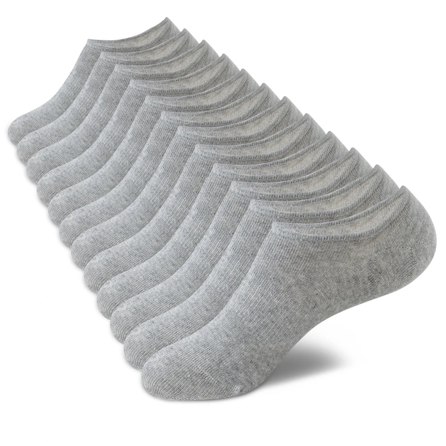 6-Pair Women’s No-Show Cotton Liner Socks – Low-Cut Non-Slip Invisible Ankle Socks
