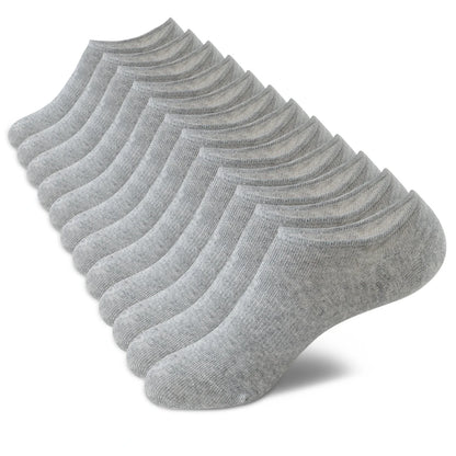6-Pair Women’s No-Show Cotton Liner Socks – Low-Cut Non-Slip Invisible Ankle Socks