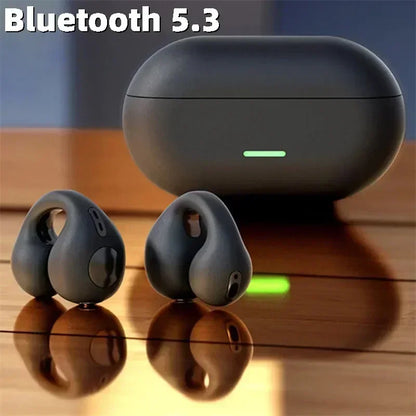 Bone Conduction Bluetooth Headphones Open-Ear Design with Charging Case & Waterproof Sports
