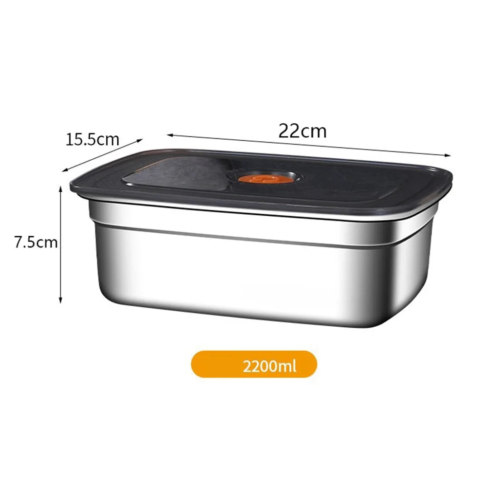 Stainless Steel Leak-Proof Bento Lunch Box, Stackable Food Storage Containers for Home, Work & Camping