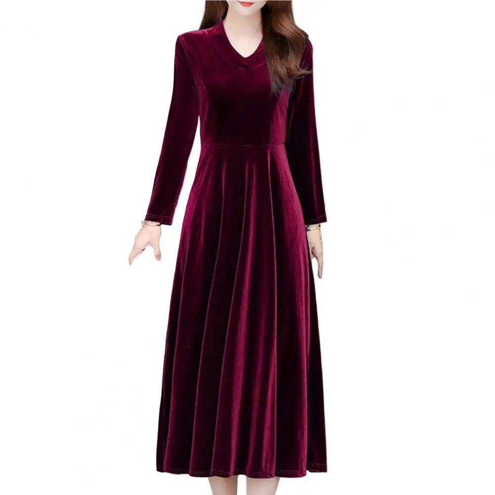 Velvet Vintage - Maxi Evening Dress