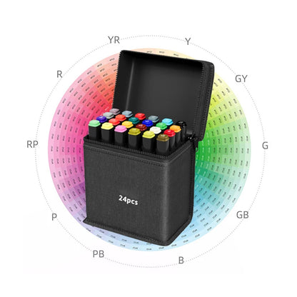 Dual Tip Art Marker Set (12–168 Colors) – Professional Brush & Chisel Markers