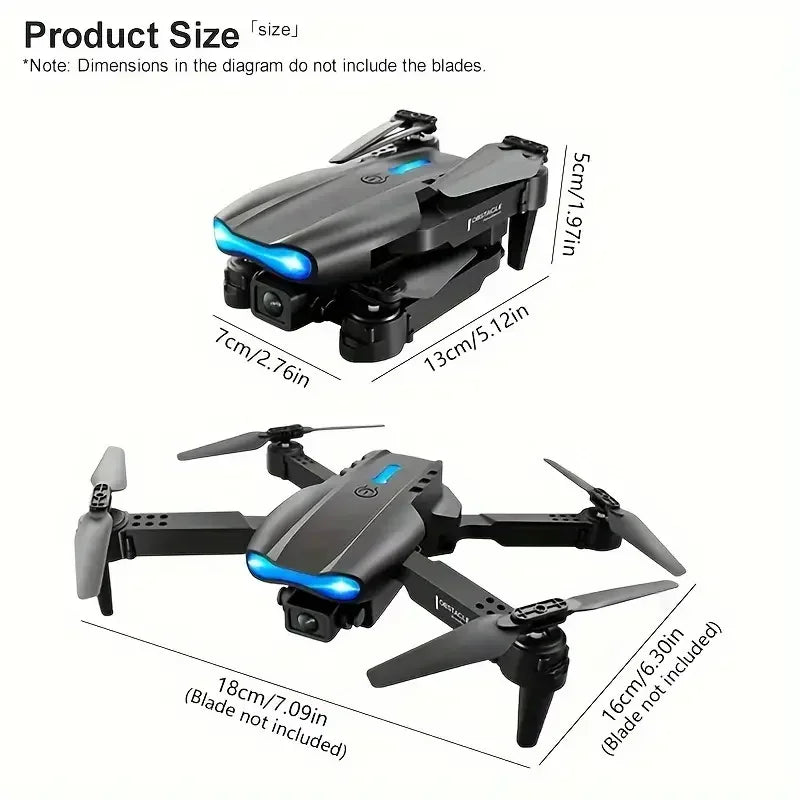 4K Foldable Drone – Dual Camera WiFi FPV Quadcopter with Altitude Hold, Optical Flow & One-Key Return