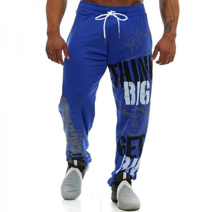 Men’s Printed Mesh Joggers – Think Big Get Big Athletic Streetwear Training Pants
