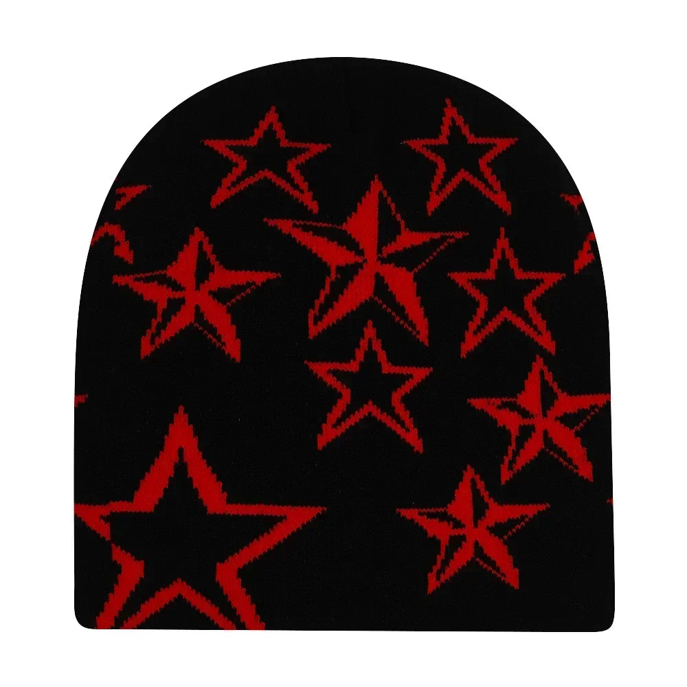 Graphic Knit Beanie for Adults – Warm Winter Streetwear with Bold Letter & Icon Designs