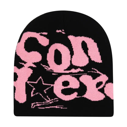 Graphic Knit Beanie for Adults – Warm Winter Streetwear with Bold Letter & Icon Designs