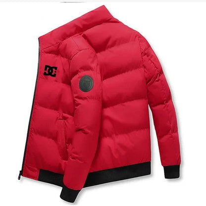 Men’s Insulated Winter Puffer Jacket – Ultra-Warm Fleece Interior & Windproof