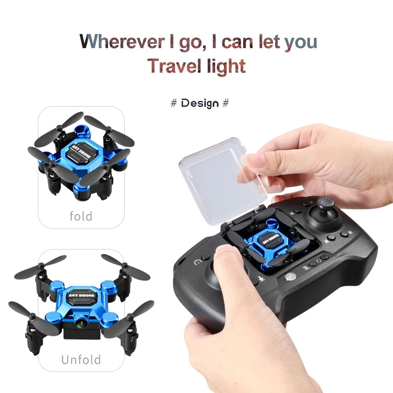 Smart Hover Mini Drone – Beginner-Friendly Auto-Stabilizing Quad with One-Key Start