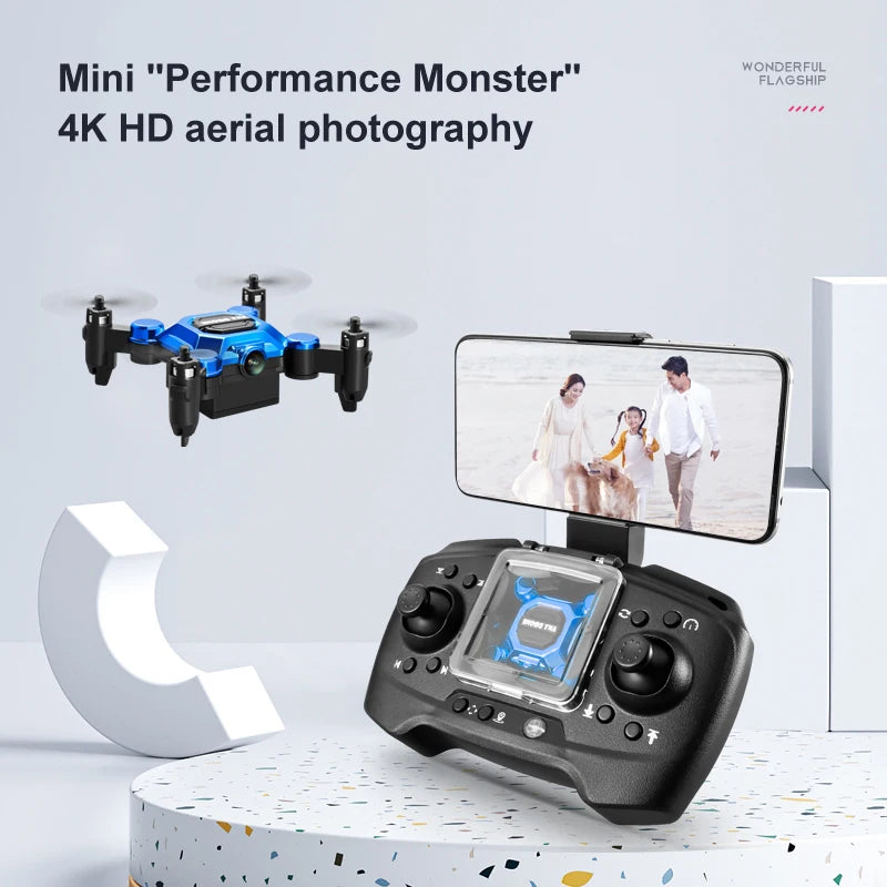 Smart Hover Mini Drone – Beginner-Friendly Auto-Stabilizing Quad with One-Key Start