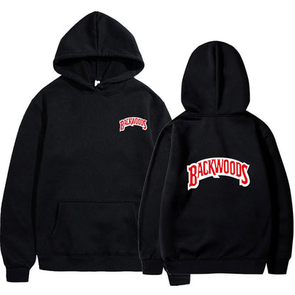 Backwoods Graphic Hoodie – Unisex Streetwear Sweatshirt, Hip-Hop Style