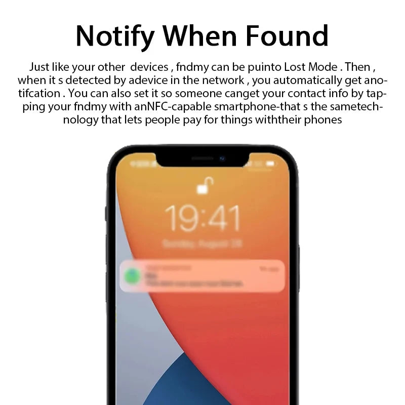 Mini Bluetooth Smart Tracker | Apple Find My Compatible Anti-Loss Tag for Pets, Kids, Keys & Bags