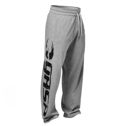 Men’s Straight-Leg Training Sweatpants – Graphic Fitness Joggers for Casual & Gym
