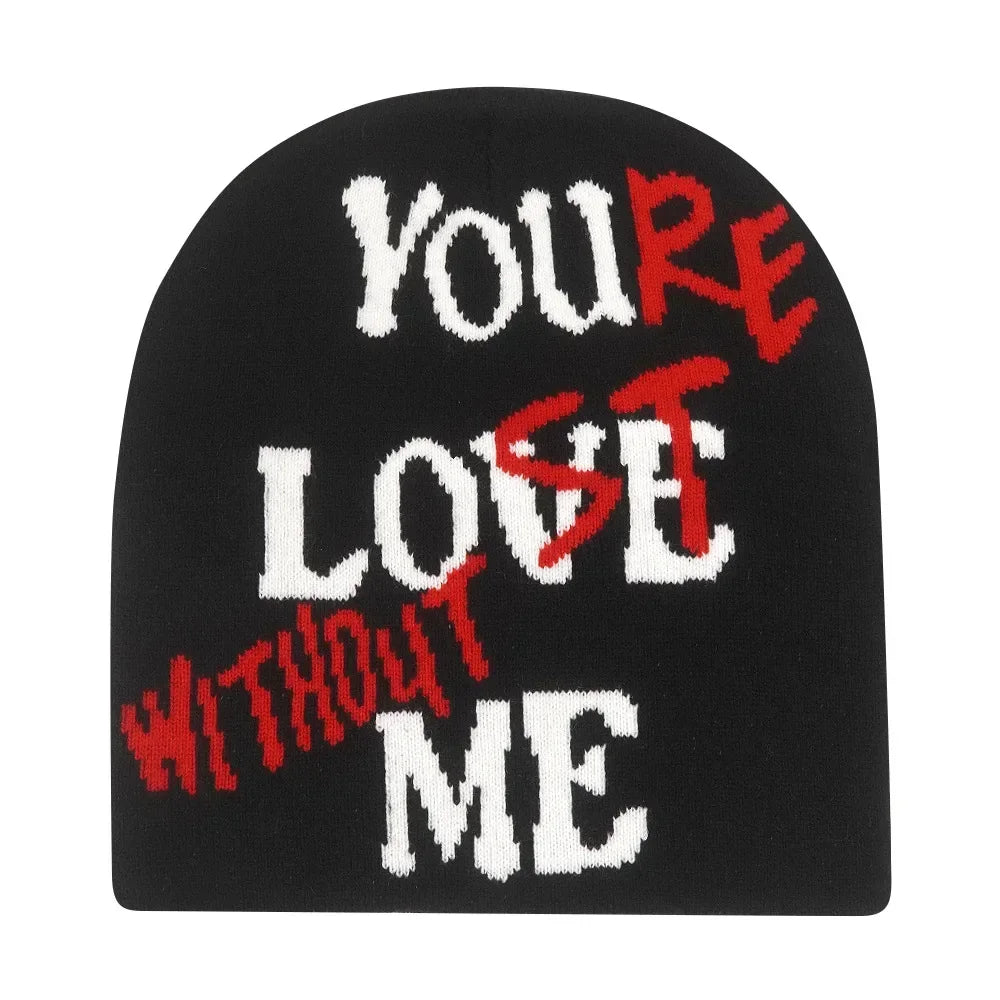 Graphic Knit Beanie for Adults – Warm Winter Streetwear with Bold Letter & Icon Designs