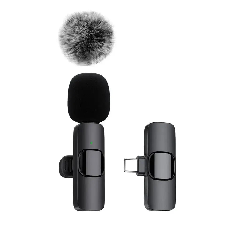 Wireless Mic for iPhone & Android – Noise-Reduction Clip-On Microphone for Streaming & Mobile Video