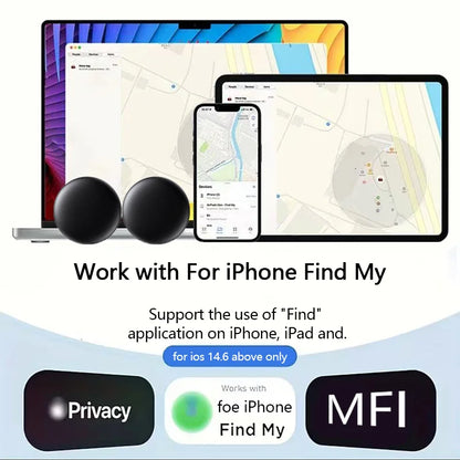 Smart GPS/Bluetooth Anti-Loss Tracker – Magnetic Car Locator Tag Compatible with Apple Find My App