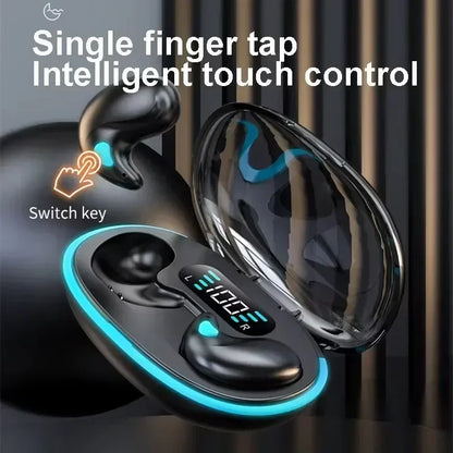 X55 Mini Sleeping Earbuds – Wireless TWS Bluetooth Earphones with Charging Display Case