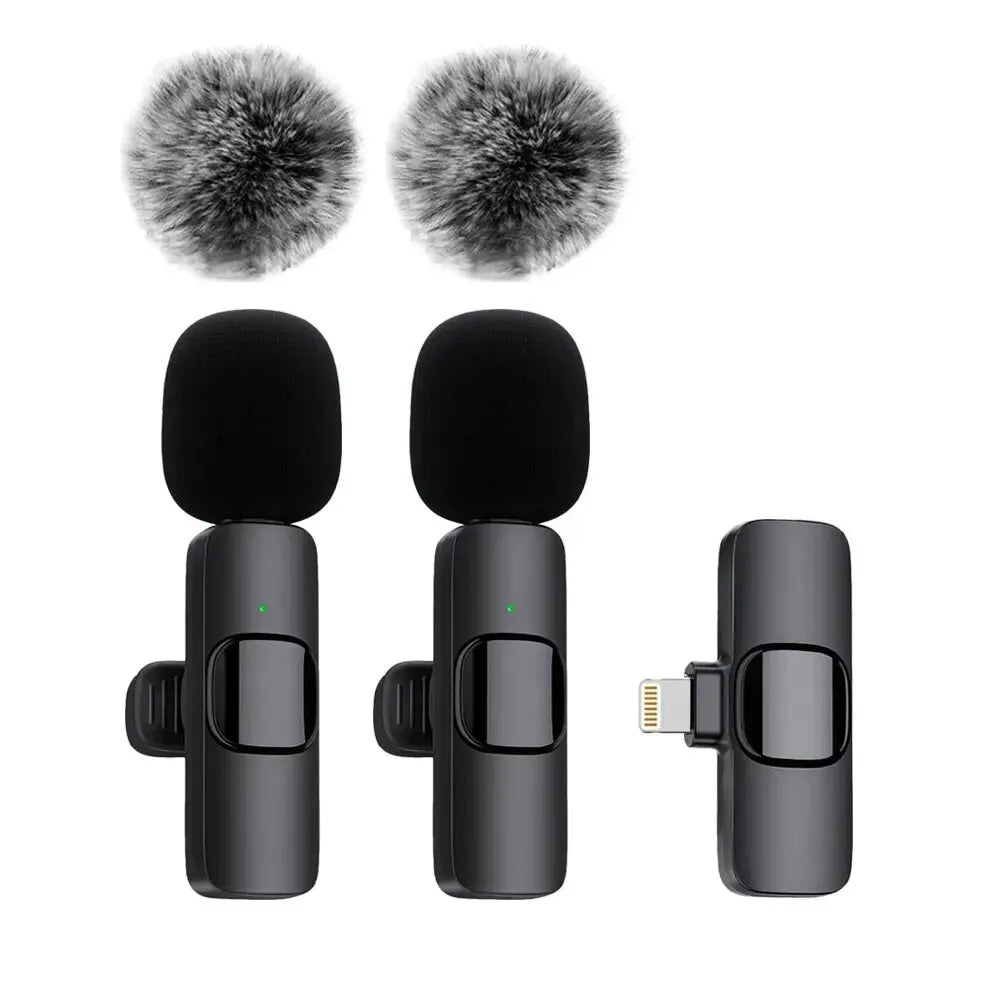 Wireless Mic for iPhone & Android – Noise-Reduction Clip-On Microphone for Streaming & Mobile Video