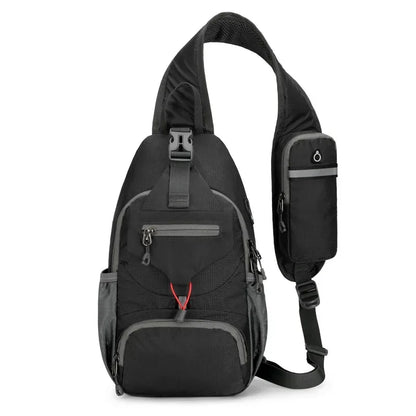 Anti-Theft Waterproof Sling Chest Bag with USB Port | Lightweight Crossbody Backpack