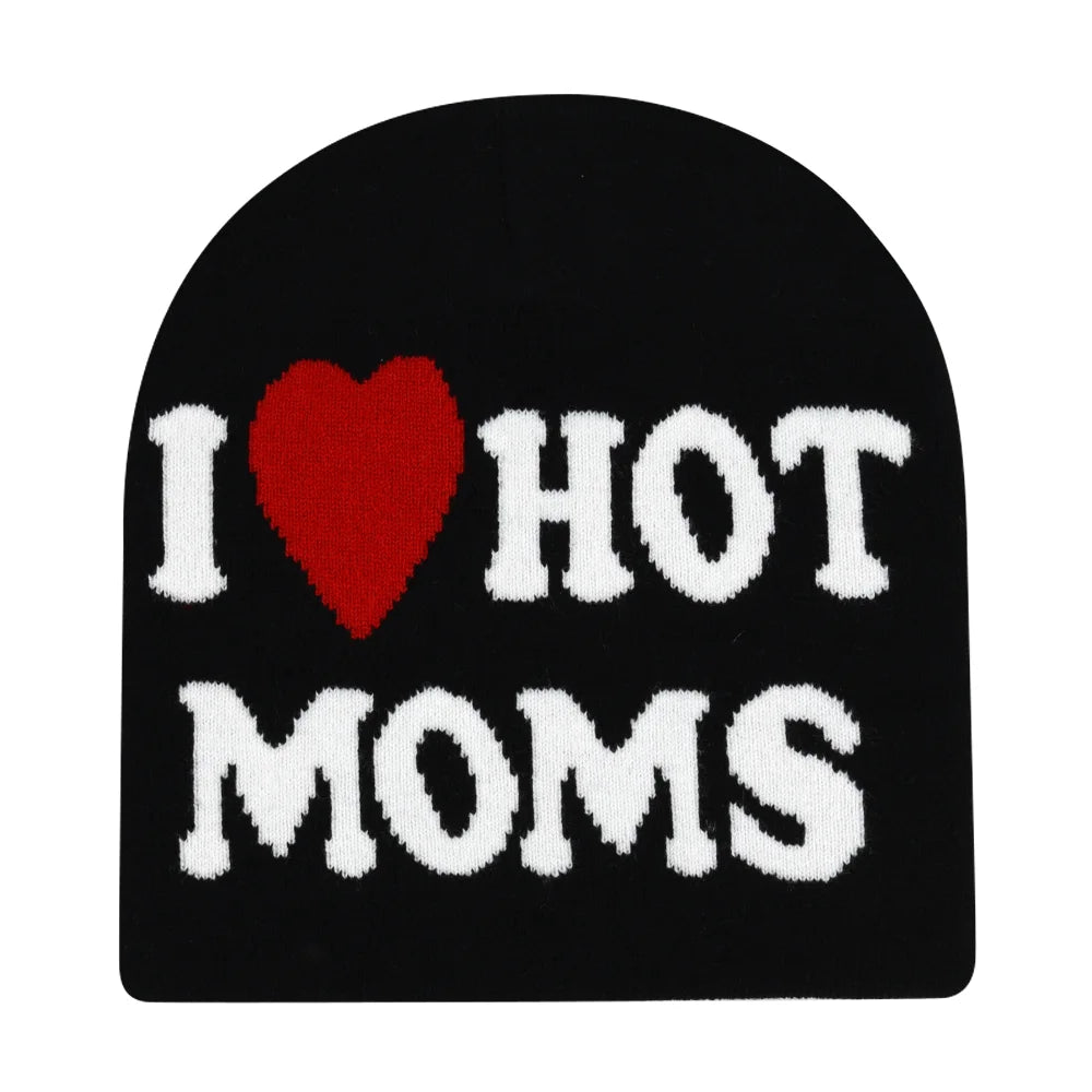 Graphic Knit Beanie for Adults – Warm Winter Streetwear with Bold Letter & Icon Designs