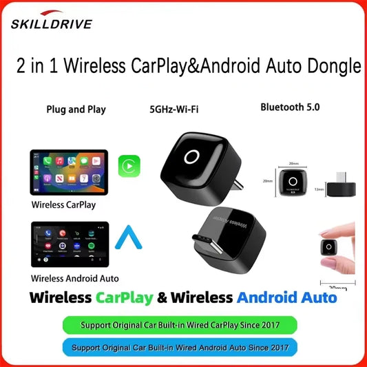 Ultra Mini Wireless CarPlay Adapter – Wireless Android Auto Dongle