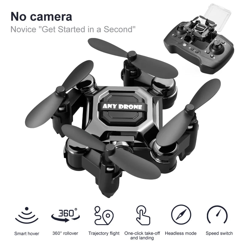 Smart Hover Mini Drone – Beginner-Friendly Auto-Stabilizing Quad with One-Key Start